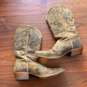 Floral cowboy boots